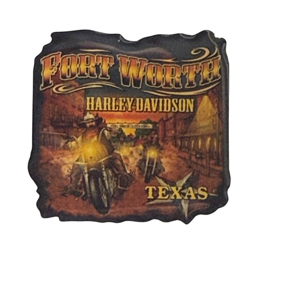 Harley-Davidson Jewelry - Fort Worth Harley Davidson 2005 Texas Motorcycle Souvenir Pin Vintage